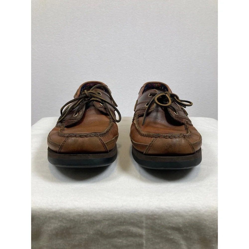 Timberland Boat Shoes Mens 11 Brown Leather 3-Eye Classic‎ Deck Shoes 71026